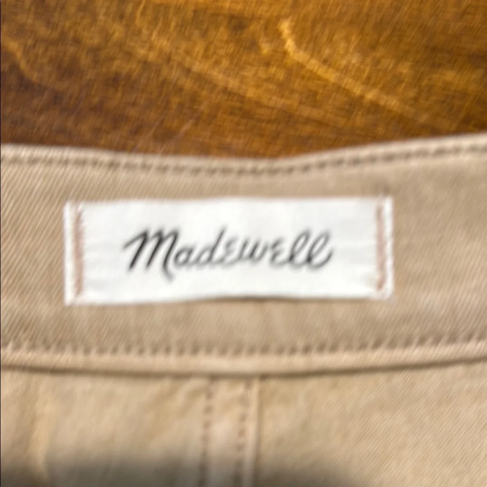 Madewell Emmett Wide-leg Crop Pant - Welt Pocket Adition Tan Size 30 - Picture 7 of 7